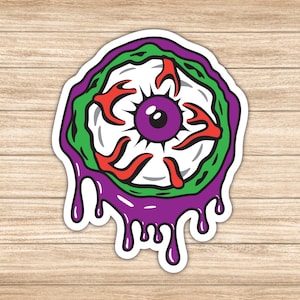 Creepy Eyeball Sticker for Laptops, Tablets, Water Bottles, Mirrors and More, Available in Different Sizes