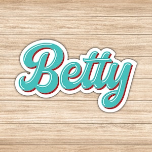 Rockabilly Betty Sticker for Laptops, Tablets, Water Bottles, Mirrors and More, Psychobilly Sticker, Available in Different Sizes
