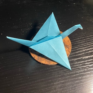 Origami Flapping Bird: Hand-Folded Kinetic Paper Art