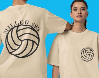 Personalized Volleyball T-Shirt, Personalized Name Tee, Personalized Volleyball Mom Tee, Custom Volleyball Shirt, Volleyball Team T-Shirt,