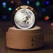 Dreamy Dolphin Crystal Ball Music Box, Rotating Music Box, Wooden Base ...