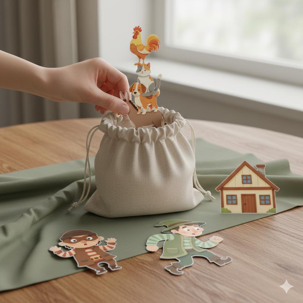 dekocyann様オーダー品　やおやさん　ブレーメンの音楽隊　オオカミパペット Bremen town musicians - Etsy 日本