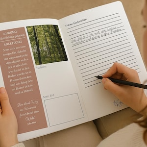 Forest Bathing Journal | Mindful Nature Workbook for Adults | Shinrin Yoku Inspired | Printable Self-Reflection Diary