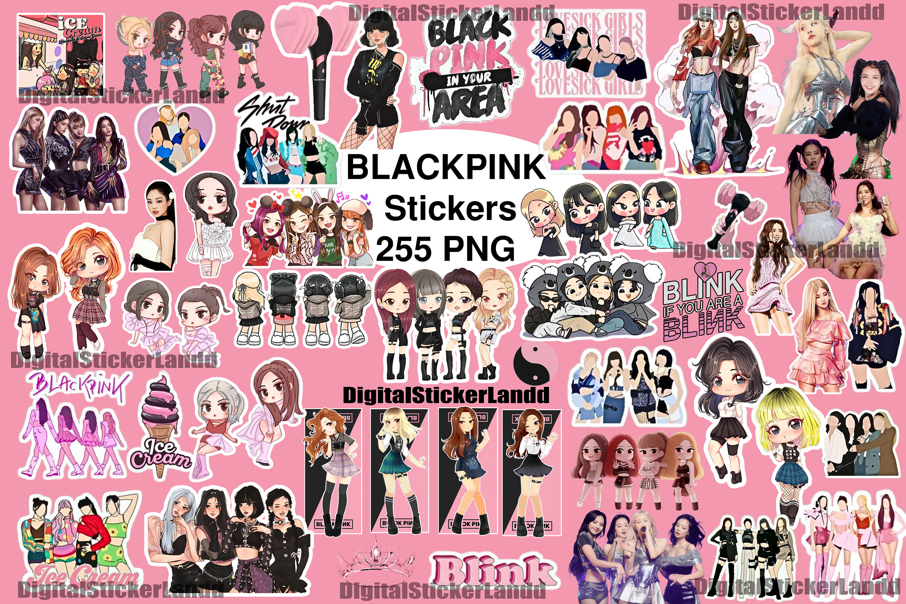 BLACKPINK JENNIE SOLO STICKER サノク　ステッカー jp.ktown4u.com : BLACKPINK - STICKER (JISOO03)