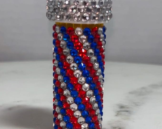 Rhinestoned pill bottle