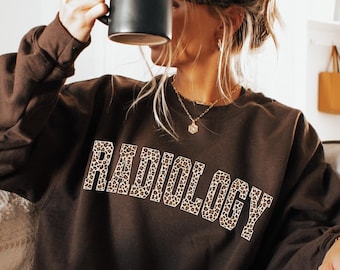 Radiologie Crewneck Sweatshirt Shirt Hoodie, RAD Tech, Strahlen Strahlen Technologe Geschenk