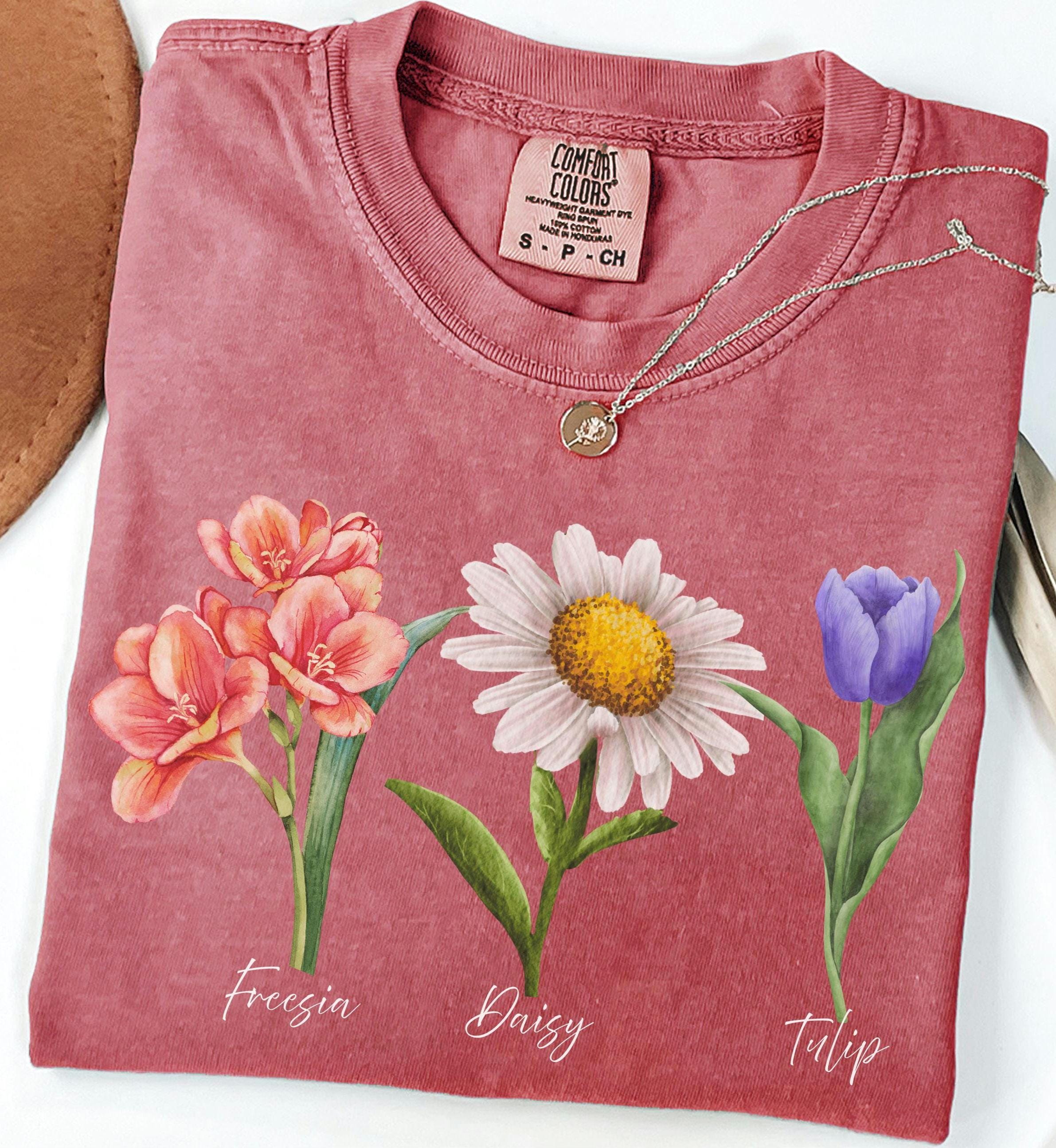 トップス Multiway Fly Flower Shirt Multiway Fly Flower Shirt Top Stitch Morning Sun Embroidered T