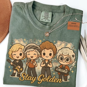 Stay Golden shirt, Golden Girls Lover Tshirt, Golden Girl Fan, 80&#39;s TV tee,Cute Golden Girl Gift, Stay Golden Long Sleeve, Retro Stay Golden