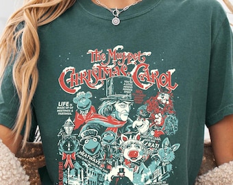 Comfort Colors Muppet Christmas Carol T-Shirt: Retro 90s Xmas Tee