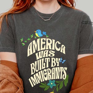 America Was Built By Immigrants Shirt: Social Justice Tee