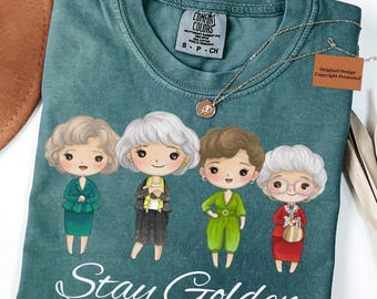 Camiseta Stay Golden Girls, camiseta retro de los 80