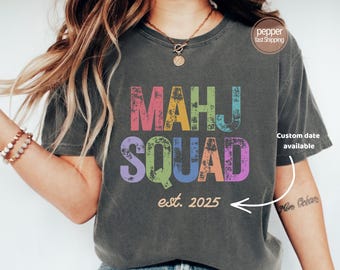 Comfort Colors Mahjong Squad Shirt, Custom Year, Game Night Outfit