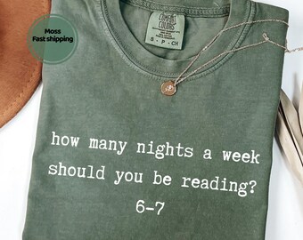 Funny Reading Teacher Comfort Colors T-Shirt