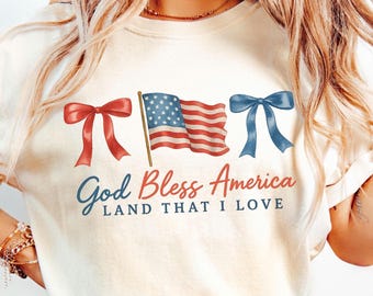God Bless America T-Shirt: Retro USA Flag Graphic Tee