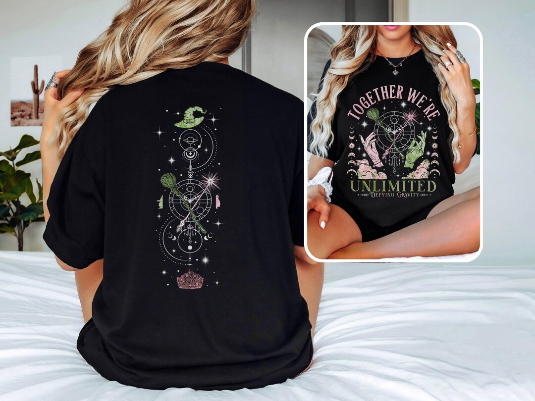 Wicked Musical Comfort Colors Tee: Defy Gravity Broomstick Shirt - Etsy