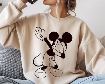 Trendy Vintage Disney Mickey Mouse Sweatshirt, Retro Vacation Sweater