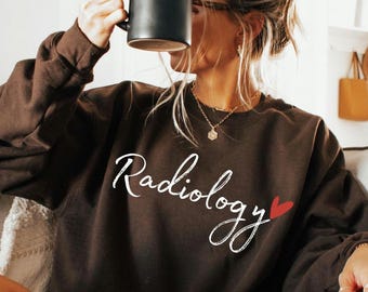 Radiology Crewneck Sweatshirt, RAD Tech, X-Ray Technologist Gift