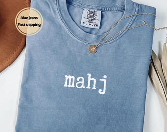 Comfort Colors Mahjong Tee, Funny Mahj Shirt, Unisex Graphic Tee