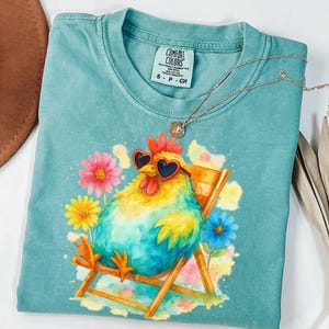 Comfort Colors Chicken Shirt: Funny Farmer Tee, Chicken Lover Gift
