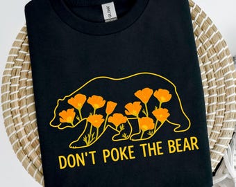 Camiseta con la bandera del oso de California: Camiseta de vacaciones anti-Trump