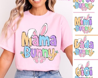 Personalized Easter Bunny Sweatshirt: Custom Family Matching Outfit