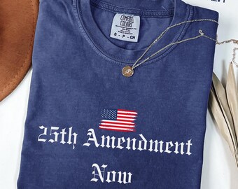 Comfort Colors® 25. Änderung jetzt Tshirt, Impeach Trump T-Shirt, Politisches Statement T-Shirt, Anti Trump Anti Maga T-Shirt, Subtile FDT