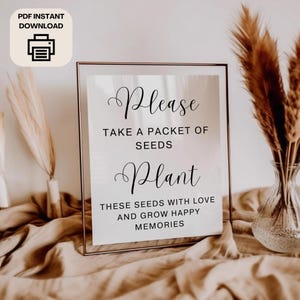 In Loving Memory Table Sign, Printable Funeral Favor, Memorial Table Decor, Celebration of Life, Funeral Memory Sign