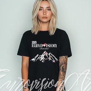 Eurovision Song contest 2025 Switzerland Unisex T-shirt Eurovision fans Eurovision Song contest T-shirt 2024 ESC Fans Eurovision contest