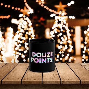 Eurovision Black Mug Eurovision Song Contest Mug 2025 Douze point Glossy Mug Eurovision Fans