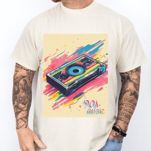 90s Music Cassette Tape T-Shirt, Vintage Cassette Tape Tee, Retro Music Tee, Cassette Tape Lover Shirt, Fashion Tee, Music Gift.