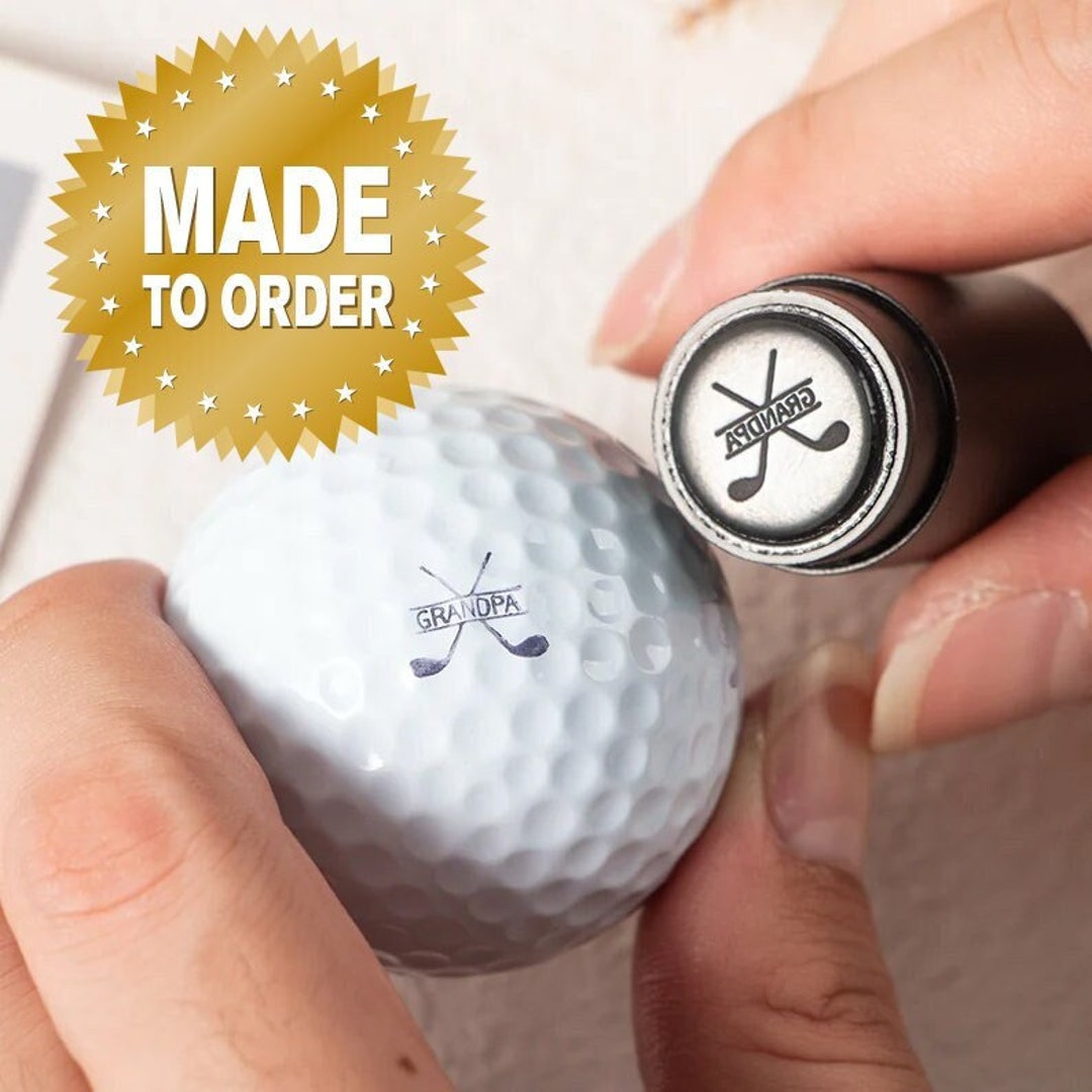 Personalized Golf Stamp,unique Golf Ball Stamp,metal Golf Stamp,ink