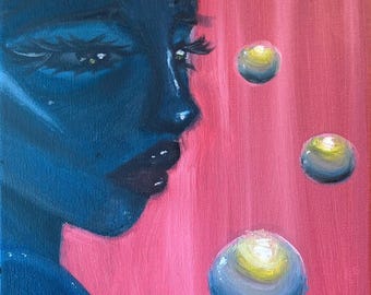 Ethereal Female original oil painting print