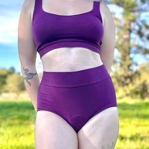 Modern ~ NATURAL FIBER COTTON Period Underwear M US women's letter