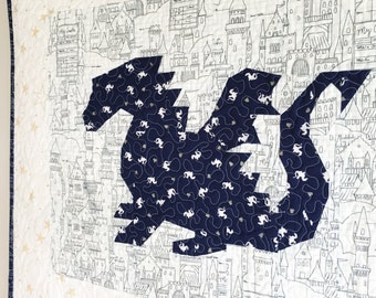 Land of Magic Dragon PDF Paper Piecing Pattern