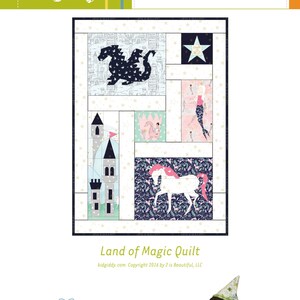 Land of Magic Quilt PDF Paper Piecing Pattern image 2