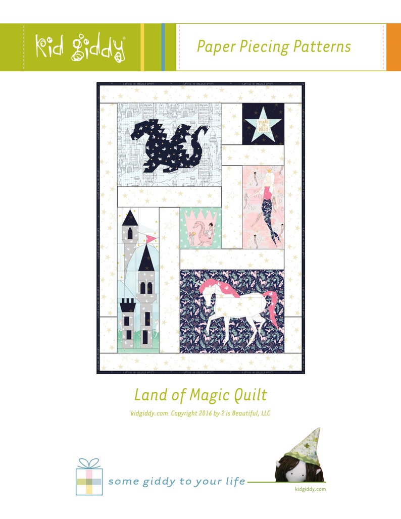 Land of Magic Quilt PDF Paper Piecing Pattern image 2