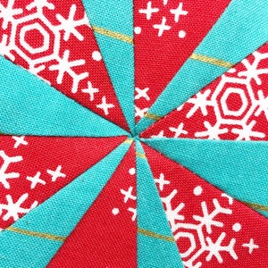 Frosty Snowflakes Quilt PDF Paper Piecing Pattern 36 image 3