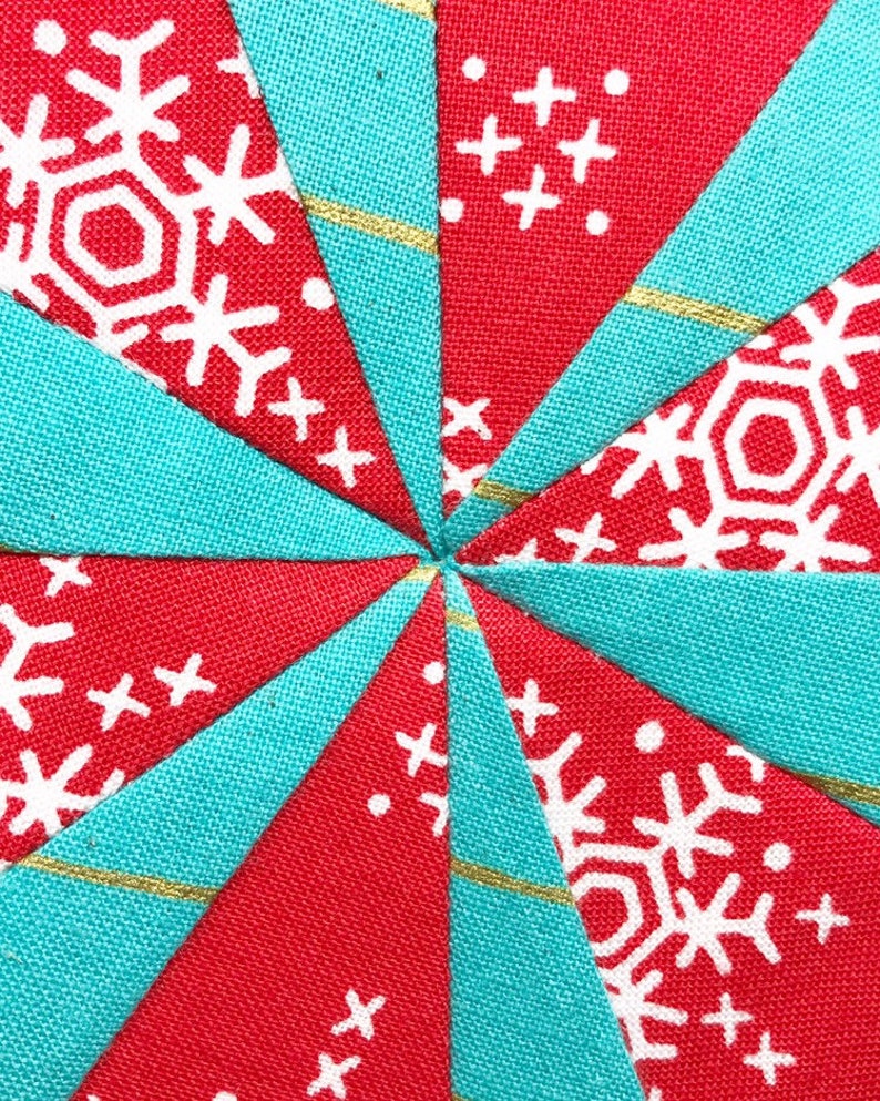 Frosty Snowflakes Quilt PDF Paper Piecing Pattern 36 image 3