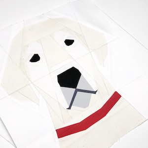 The Labrador Retriever Dog Block #40 - 10 inch PDF Paper Piecing Pattern