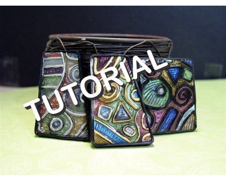 Polymer Clay Tutorial Create Your Own Texture Plate and Faux Etsy