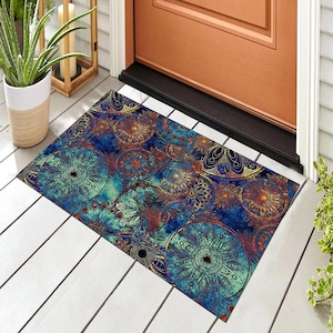 Blue Doormat/ Front Doormat / Housewarming Gift / Multipurpose Doormat / Funny doormat/ Home decor / Door mat