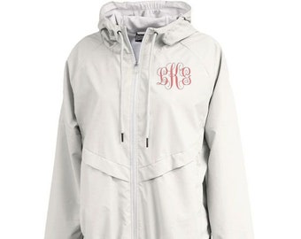 Custom personalized Pennant Womens Aqualon Rainjacket Raincoat Monogrammed Rain Coat Monogrammed Rain Jacket  Monogrammed Jacket