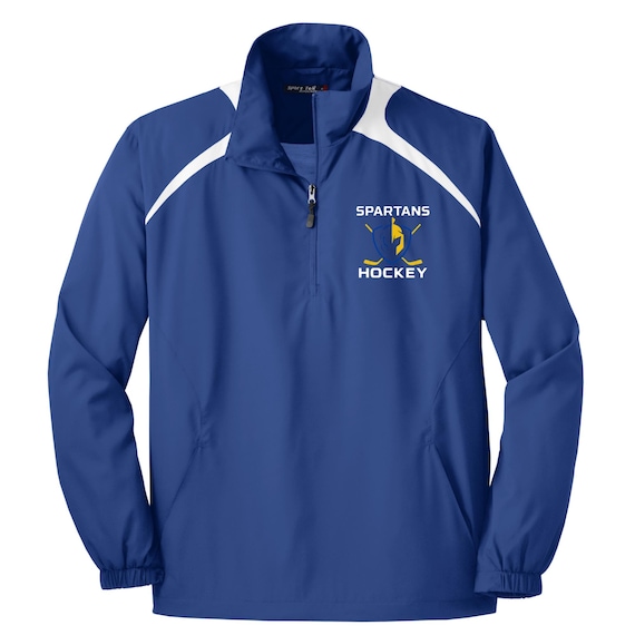 Quarter zip unisex water repellent jacket your choice of 2 logos JST75
