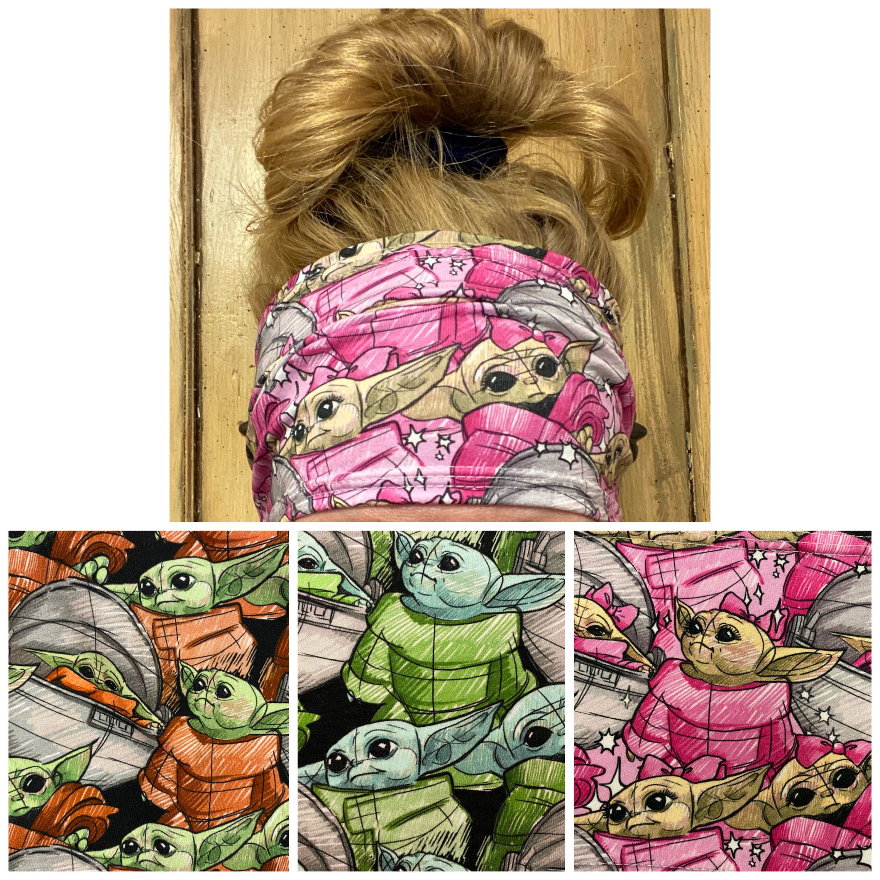 Baby Yoda Disney Running buff headband runner safety Etsy