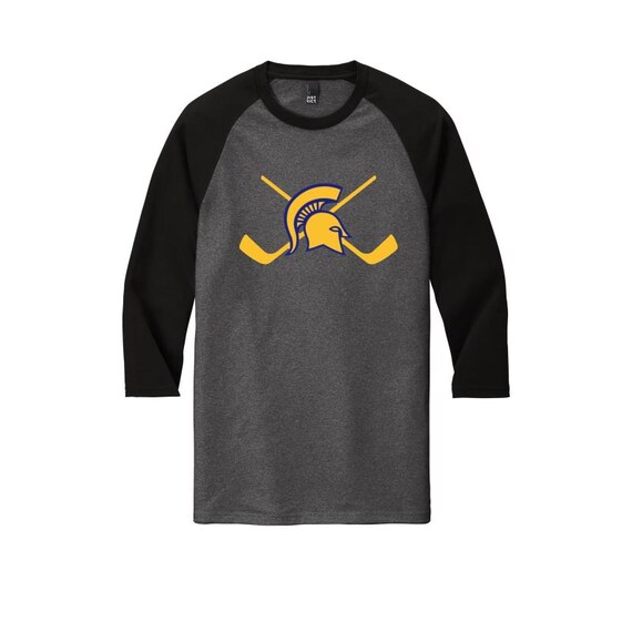 unisex tri-blend long sleeve tee hockey DM136