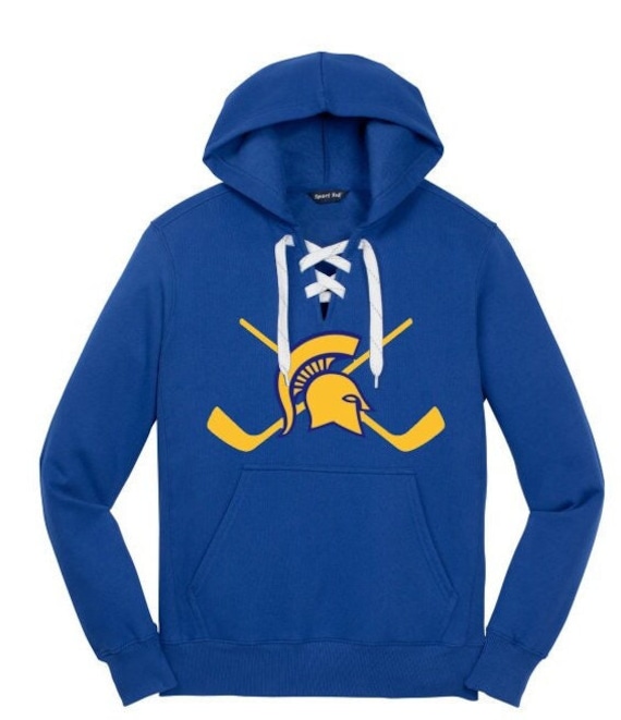 Sport-tek lace up hoodie black or royal hockey st271