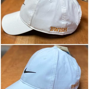 Custom embroidered Premium dri-fit baseball hat genuine personalized Swoosh Cap logo greek sorority fraternity white black grey green royal