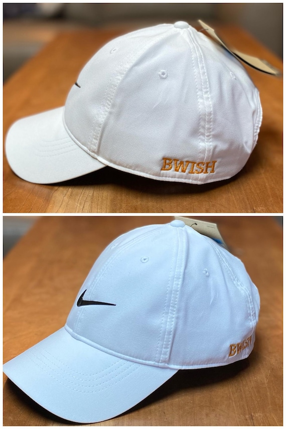 Custom embroidered Premium dri-fit baseball hat genuine personalized Swoosh Cap logo greek sorority fraternity white black grey green royal