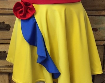 Snow white inspired Running skirt women Muffin top free disney wine & dine princess boston marathon runner tech fabric spandex swimsuit