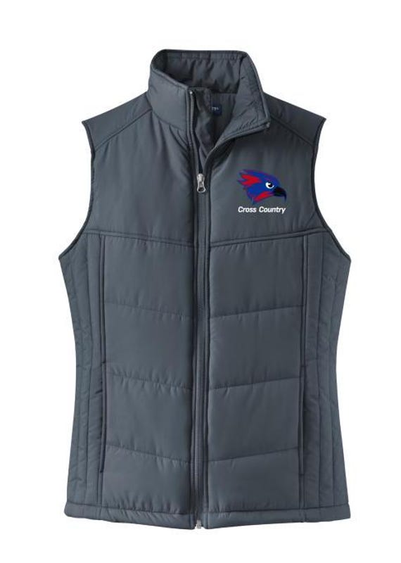 Owego Cross Country port authority full zip puff vest womens cut L709